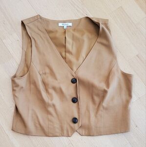 Mustard Cropped Vest